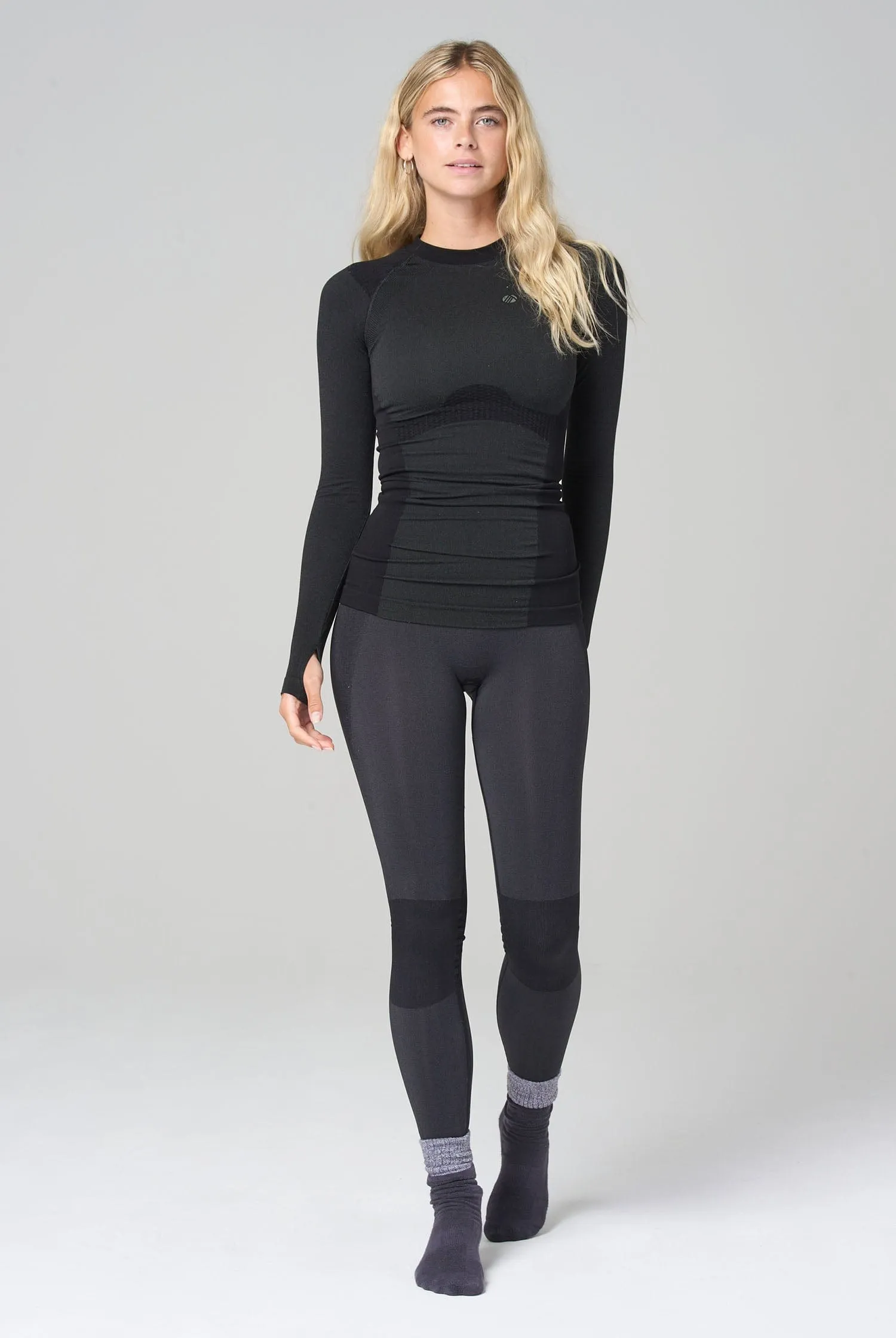 Thermal Seamless Base Layer Top - Black