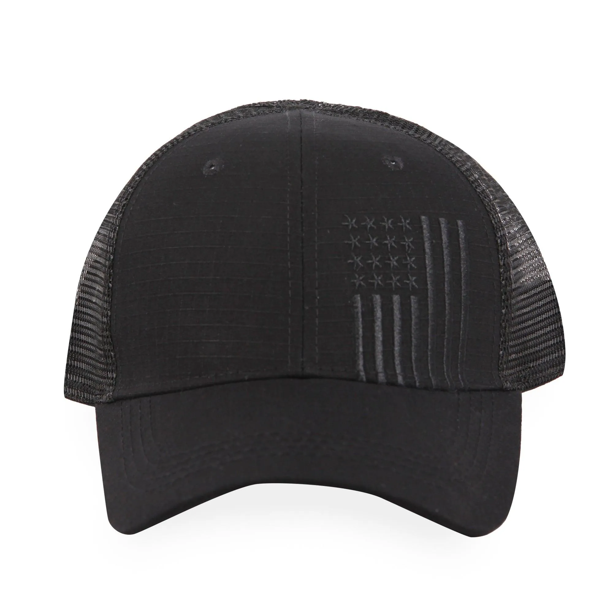 Vertical American Flag - Trucker Mesh Hat