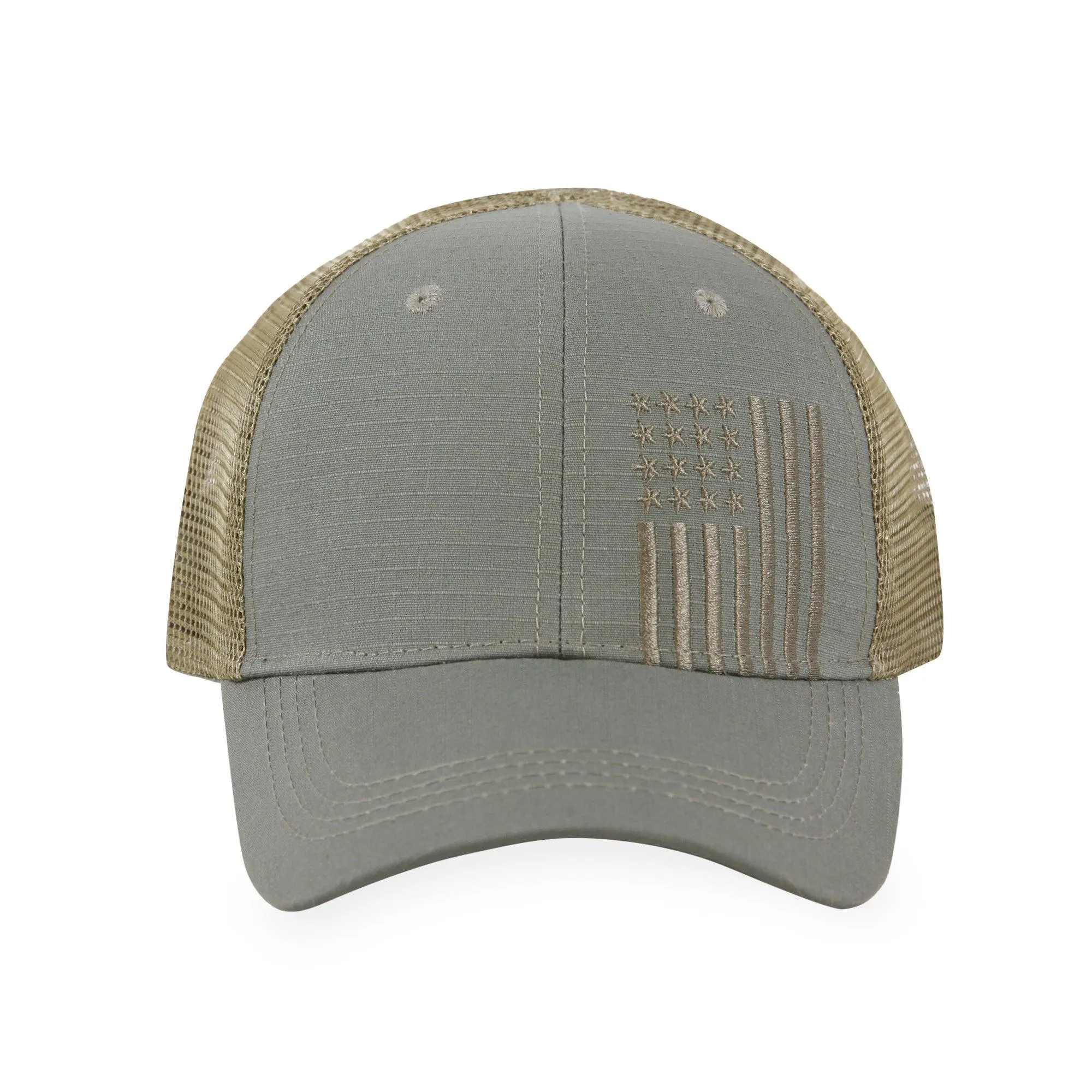 Vertical American Flag - Trucker Mesh Hat