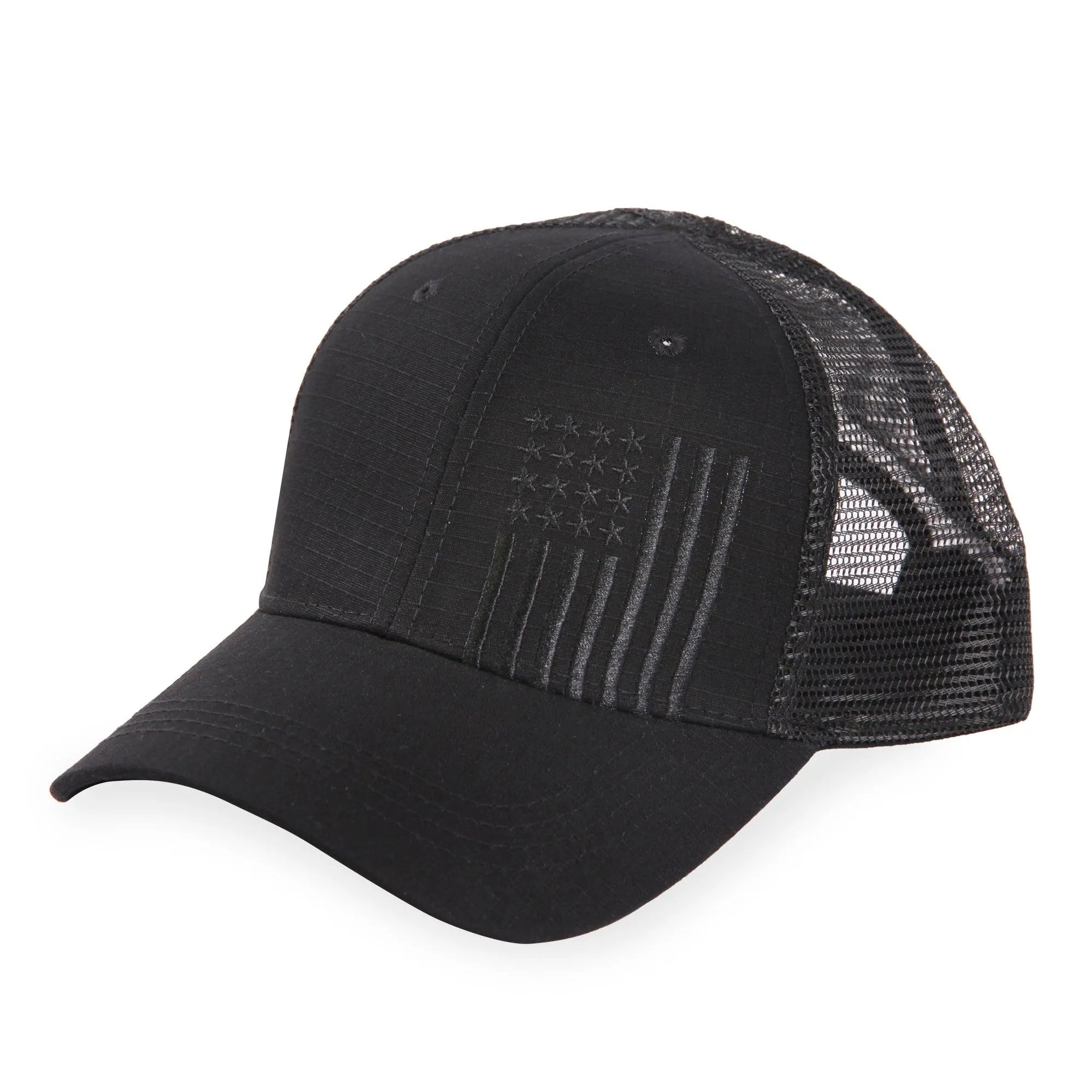 Vertical American Flag - Trucker Mesh Hat