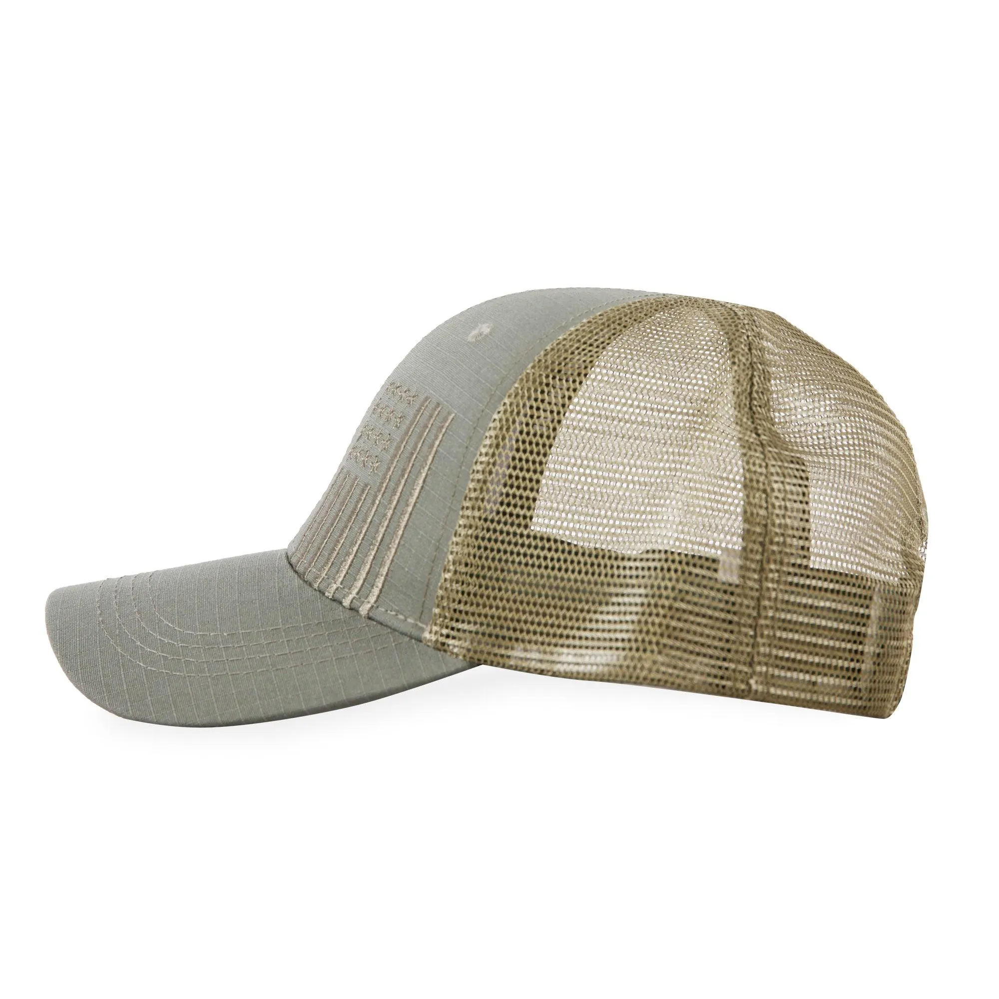 Vertical American Flag - Trucker Mesh Hat